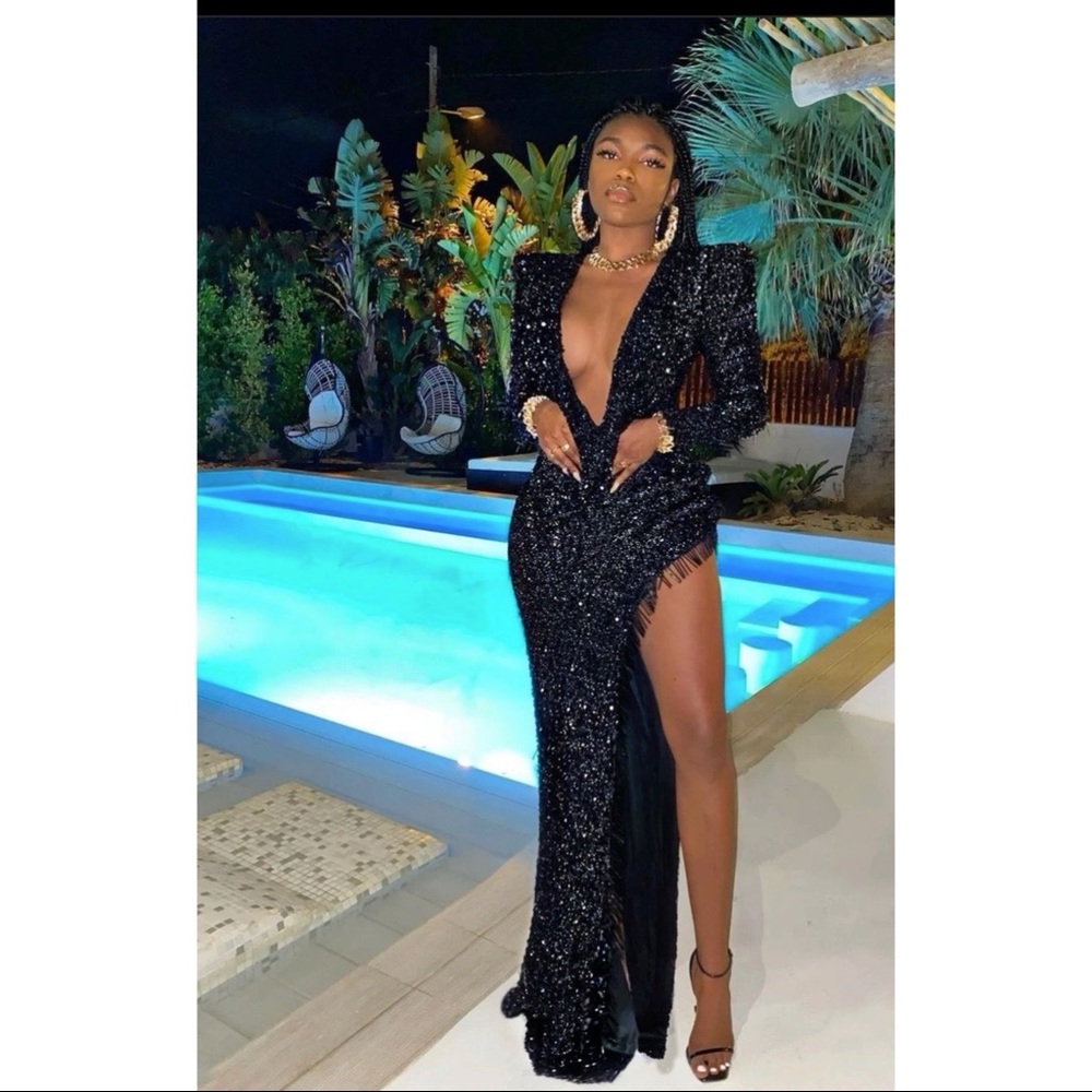 Catwalk connection sequin gown